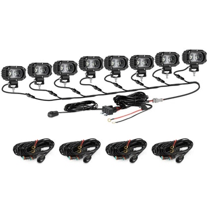 R4 série | 4″ 60 W Corrugated Lens 120° Wide Beam projecteurs LED compacts – vue 19 – NOVADOMIO