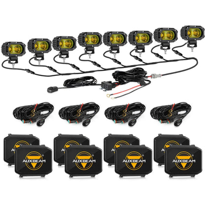 R4 série | 4″ 60 W projecteurs LED compacts faisceau large orange éclairage – vue 23 – NOVADOMIO