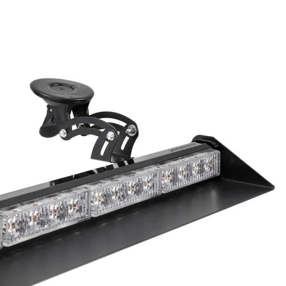 17″ Dual pare-brise Dash stroboscopique Barres lumineuses 20 clignotant motifs avec Suction Cup Mount pour véhicules camions