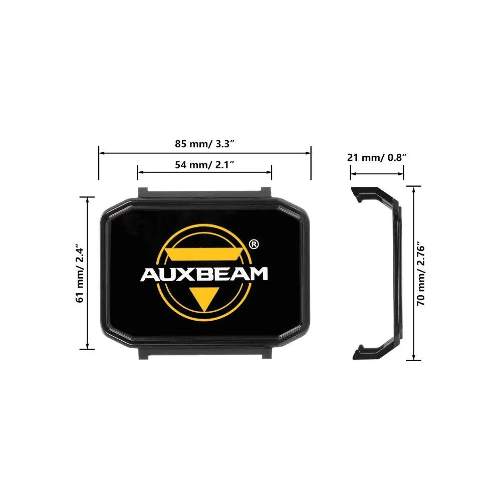 4 Inch Projecteurs LED compacts cache de protection noir – vue 8