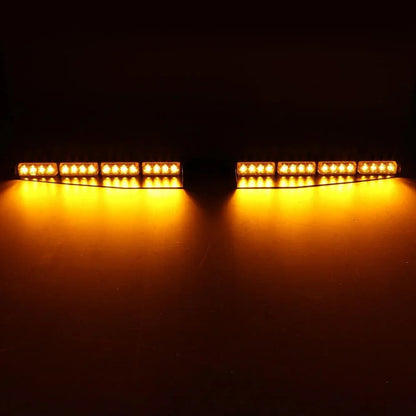 17″ Dual Visor orange stroboscopique Barres lumineuses 20 clignotant motifs avec contrôleur panneau de commande pour