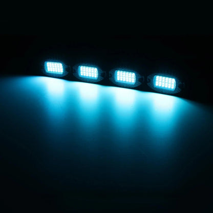 RGBW LED éclairages de soubassement Kit avec Bluetooth APP & Télécommande sans fil, Multicolor Neon éclairage sous caisse