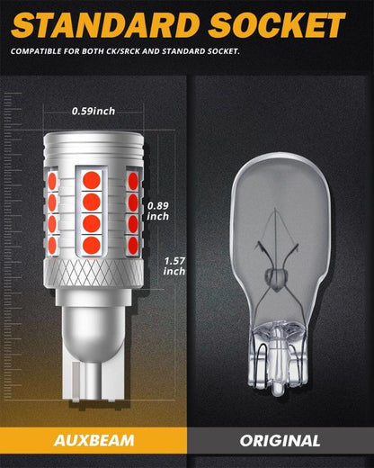 921 912 ampoules LED Cargo éclairage High Mount Stop 3rd feu stop Combo, blanc & stroboscopique rouge Kit – 4 ampoules – vue