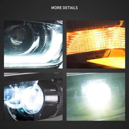 LED bloc optique avant projecteur double faisceau noir pour 2016–2022 Chevrolet Camaro 6th Gen – vue 5 – NOVADOMIO