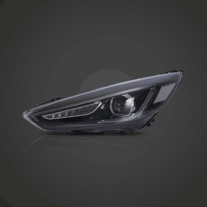 LED bloc optique avant projecteur double faisceau noir pour 2015–2018 Ford Focus 3th Gen Mark III Facelift – vue 9