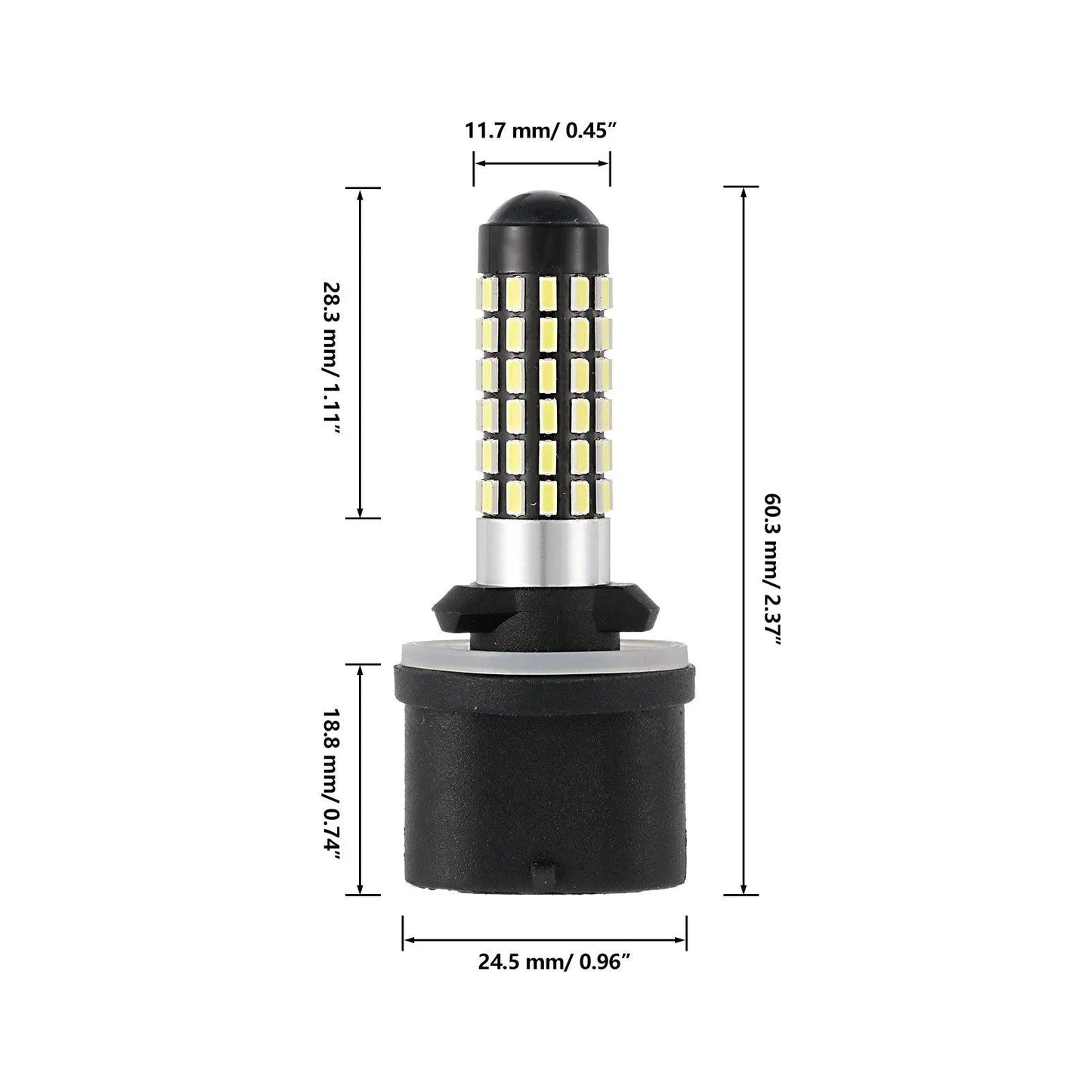 (2pcs/set) 880 881 2000LM 360°avec Projector blanc froid Ampoules antibrouillard LED/DRL – vue 3