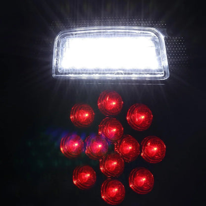 Lot de 2 universel feux arrière 39LEDs Smoked noir pour Wrangler YJ TJ CJ camion Trailer Van bateau – vue 2 – NOVADOMIO
