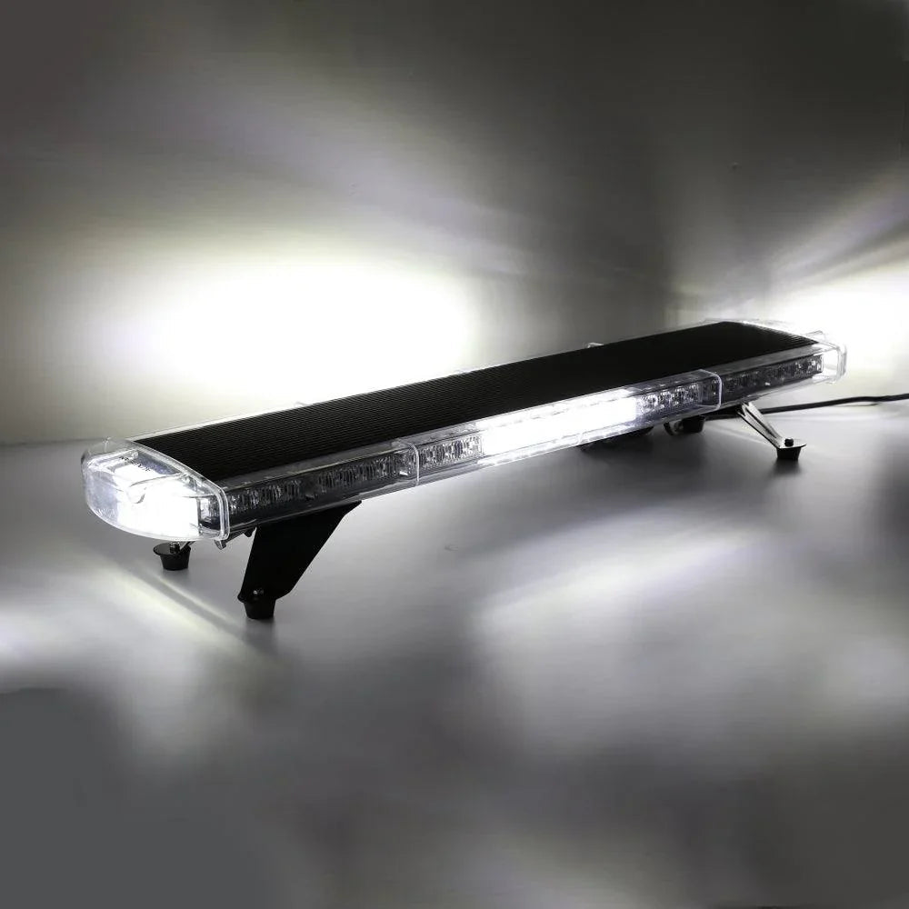 38.5 Inch Rooftop Strobe Flashing Barres lumineuses avec Mounting Brackets 20 Flashing Modes Emergency Safety Warning Cautio…