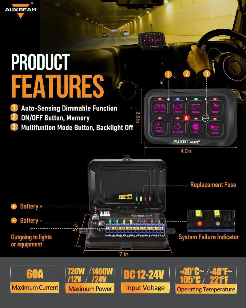 AR série 6/8 voies LED panneau de commande,tout-terrain Controller – vue 10