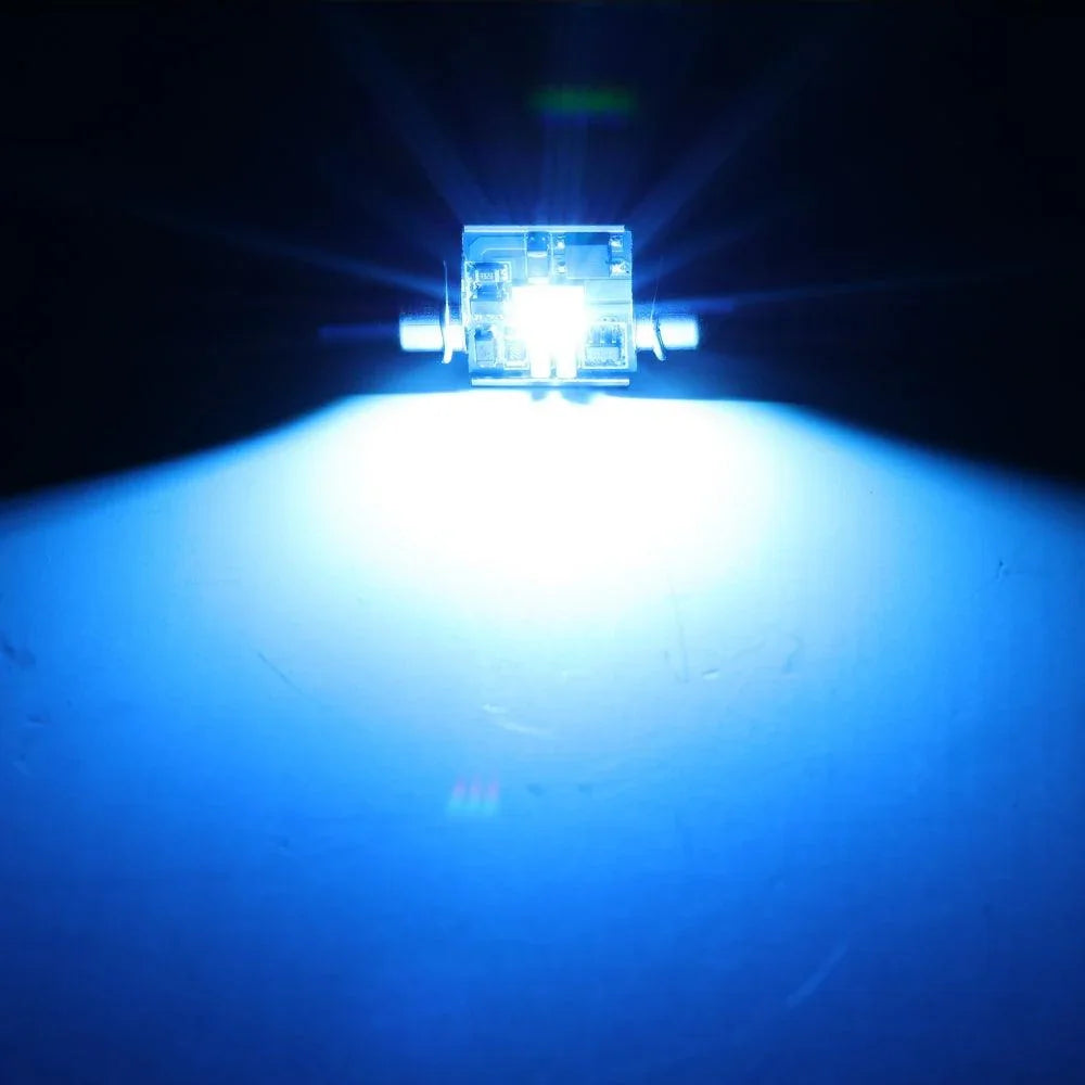 (2pcs/set) bicolore à commutation 31MM DE3175 DE3021 DE3022 1.22" 1860CSP 6500K blanc froid& Ice Blue LED Festoon Canbus pou…