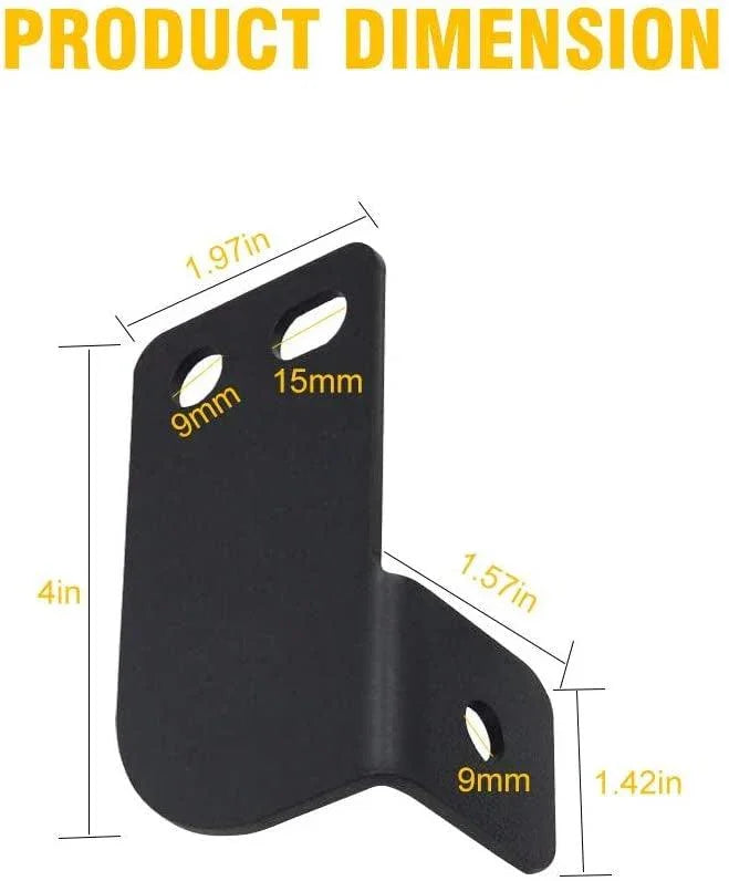 3 Inch LED Pods Light Spot/faisceau large & Rear Roof Reversing Light Projecteurs LED compacts Brackets pour 2013-2021 Polar…