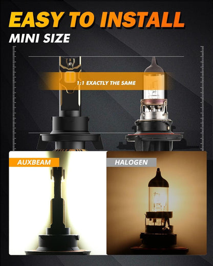 pour 2005-2010 Ford F-350 Super Duty H13 Ampoules de phare LED – vue 6 – NOVADOMIO