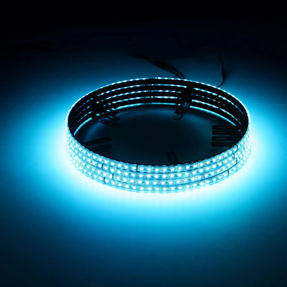 Lot de 4 15.5″ RGB LED anneaux LED de roue Magic Dream couleur éclairage néon de jante avec APP & RF télécommande – vue 11