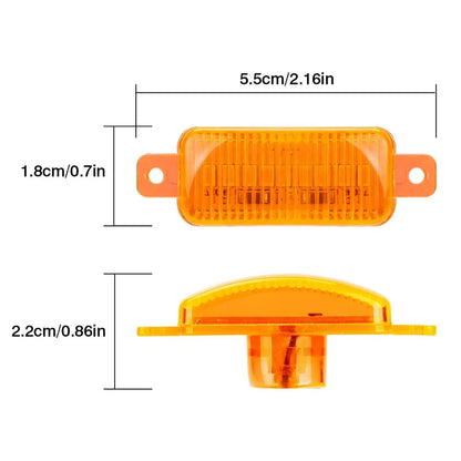 Lot de 4 LED avant feux de calandre de capot style Raptor orange éclairage pour pick-up tout-terrain SUV (orange Shell/