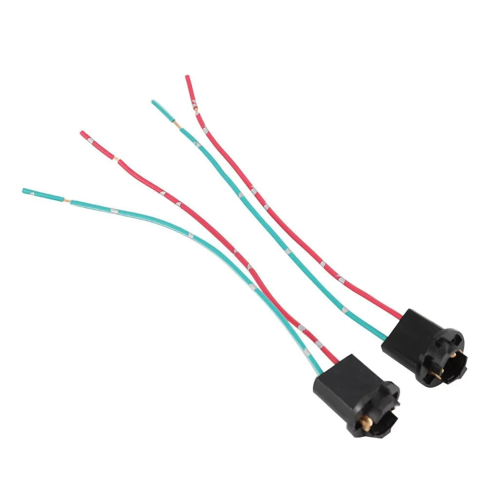 2PCS T10/168/194/2825/W5W Wiring Harness Sockets Compatible avec LED Bulbs, Parking Lights, License Plate Lights