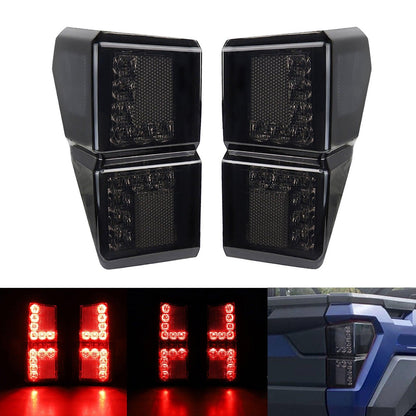 Lot de 2 Smoked LED feux arrière arrière Brake Stop Running Lamp pour Polaris Ranger 1000 modèles 2018 2019 2020 2021 2022