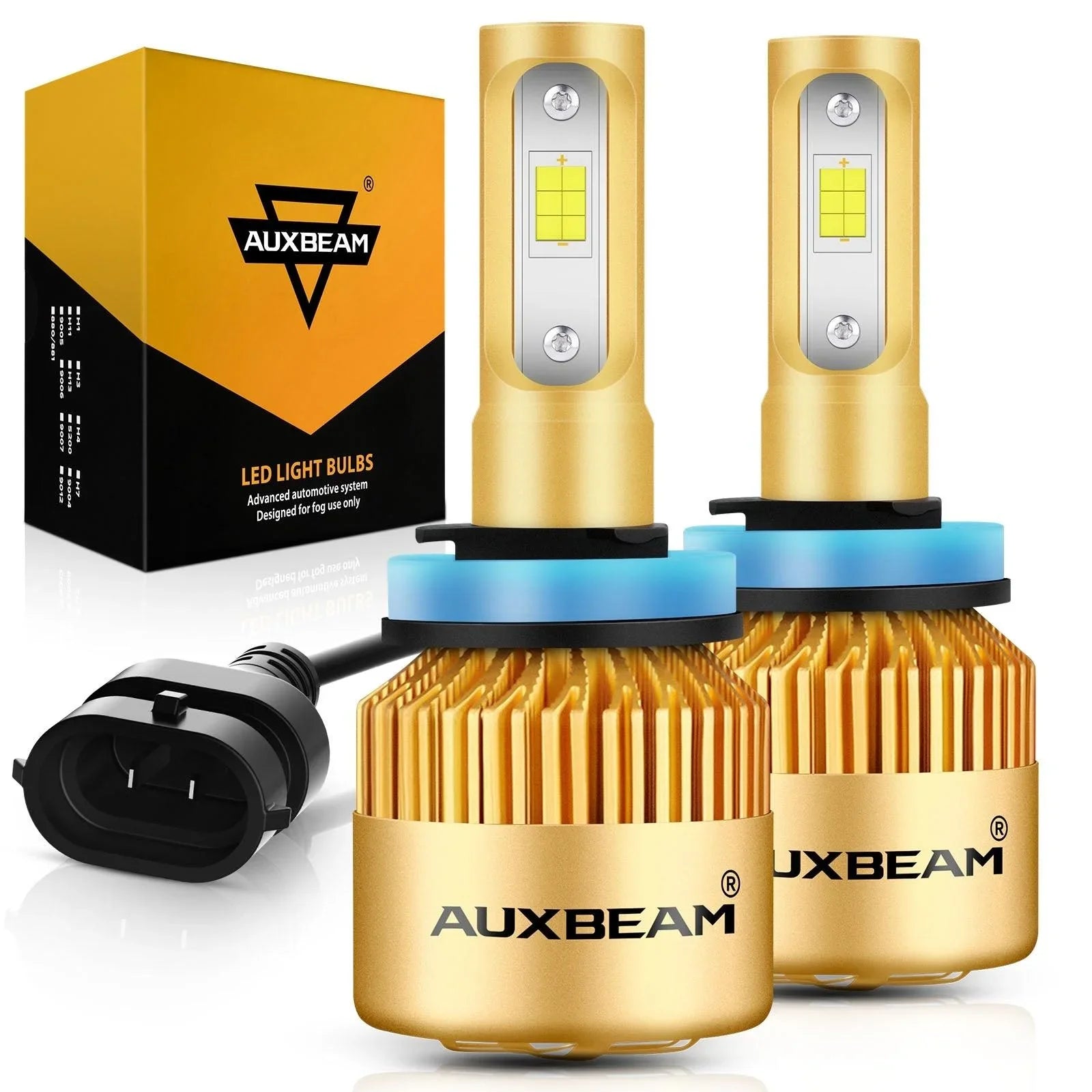 H11 Ampoules de phare LED 72W 10000LM S3 série Fan Cooling 6500K blanc froid – 2 ampoules