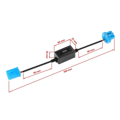 9004/HB1 C10-MODEL Enhanced Ampoules de phare LED CAN-bus Decoder anti-scintillement Hyper Flash No Warning Harness Resistor