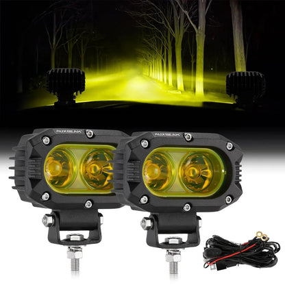 R4 série | 4″ 60 W projecteurs LED compacts faisceau large orange éclairage – NOVADOMIO