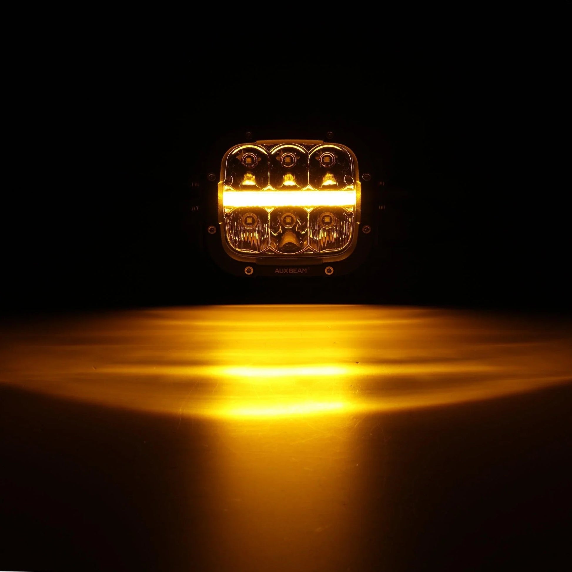 XP-ULTRA série 5 Inch 132W 15600LM blanc/orange LED Pods Driving Light avec orange DRL – vue 18