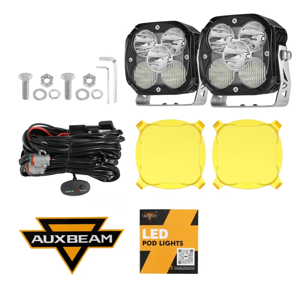 XP-ULTRA série 4.5 Inch Projecteurs LED compacts tout-terrain avec rétroéclairage orange – vue 12