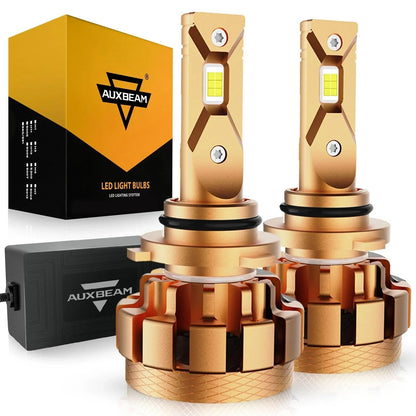 9006 Ampoules de phare LED 70W 18000LM F-16 Plus série Brightest 6000K blanc froid – 2 ampoules – NOVADOMIO