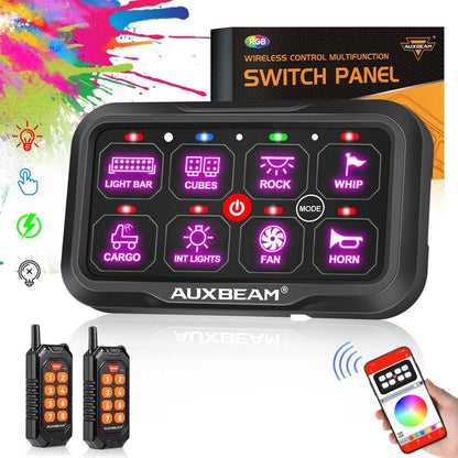 AC série 8/12 voies RGB panneau de commande avec APP&télécommande, modes bascule / momentané / impulsion – vue 23 – NOVADOMIO