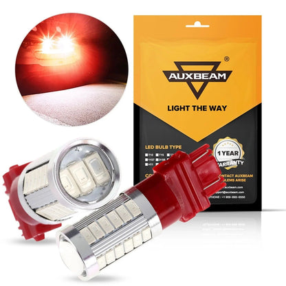 T25 3157 3156 Ampoules LED pour feux stop et arrière 20W 4000LM rouge 33LED série – 2 ampoules – NOVADOMIO