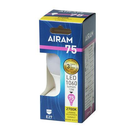 Ampoule LED Airam E27, 2 700 K – vue 5 – NOVADOMIO
