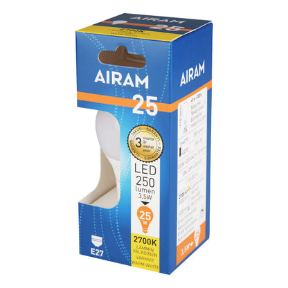 Ampoule LED Airam E27, 2 700 K – vue 2 – NOVADOMIO