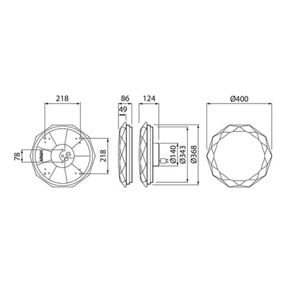 Spot Airam Skye Fix IP44 Nickel 5 W, 450 lm – vue 5 – NOVADOMIO
