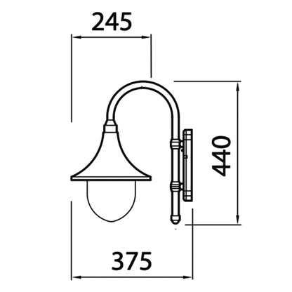 Applique murale Airam Kartano Trumpet, E27 – vue 7 – NOVADOMIO