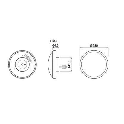 Plafond Airam Zeo Duo 12 W, 850 lm – vue 6 – NOVADOMIO