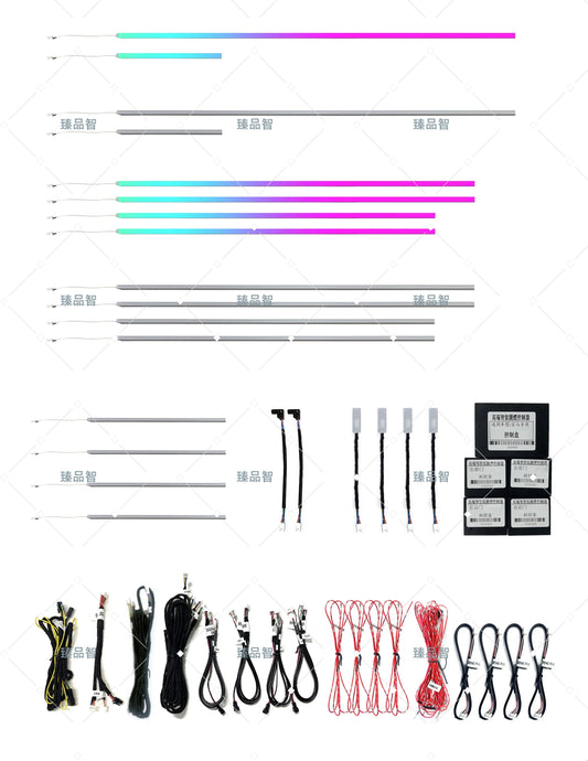 Kit LED d’ambiance BMW Série 7 G11 G12 2016–2022 – 256 couleurs – photo 1