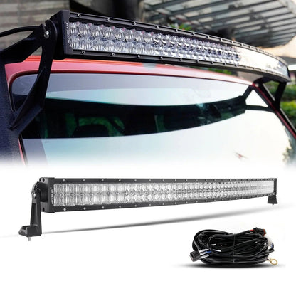 50″ 5D série droit/courbé faisceau combiné Double Row Barres LED pour SUV ATV UTV camions pick-up bateau – vue 13 – NOVADOMIO