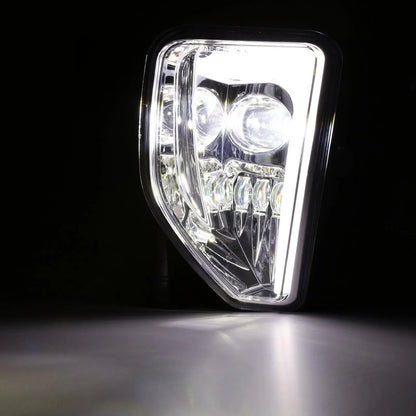 Lot de 2 45 W homologation DOT LED antibrouillards avec DRL pour 2016–2018 Chevrolet Silverado 1500 (chromé) – vue 7