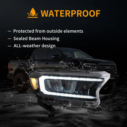 LED bloc optique avant Reflection Bowl pour 2015–2022 Ford Ranger 3th Gen P375 [Internation Types] – vue 7 – NOVADOMIO