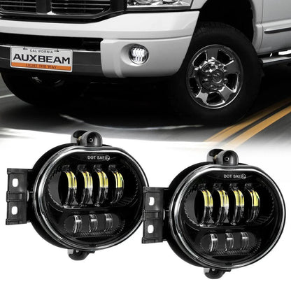 Lot de 2 63 W noir LED antibrouillard pour Dodge Durango Dodge Ram 1500/2500/3500 homologation DOT – vue 2 – NOVADOMIO