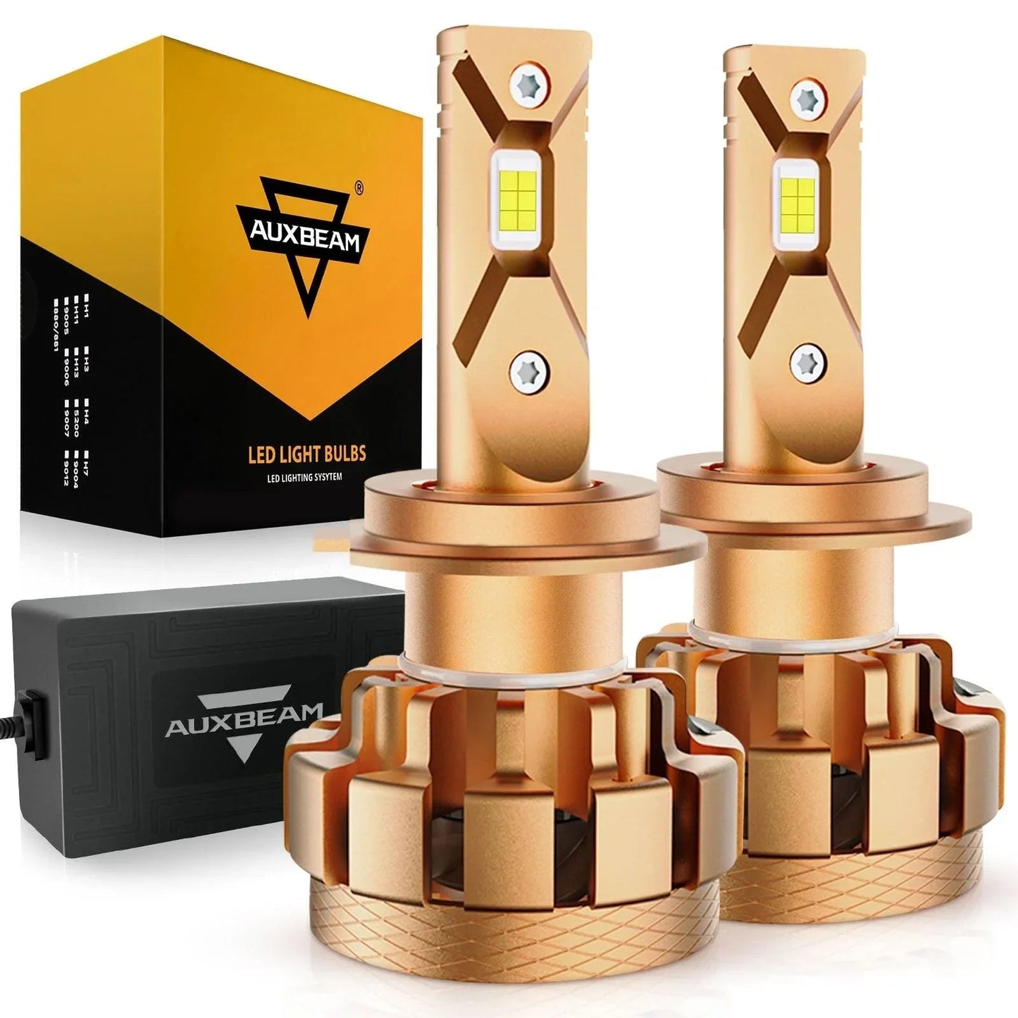 H7 Ampoules de phare LED 70W 18000LM F-16 Plus série Brightest 6000K blanc froid – 2 ampoules