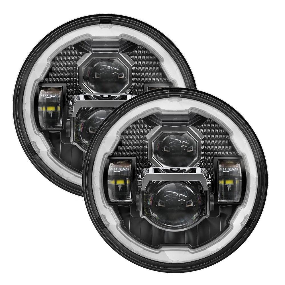 7 Inch LED Headlights avec DRL&clignotant High Low Beam pour Jeep Wrangler JK TJ LJ CJ