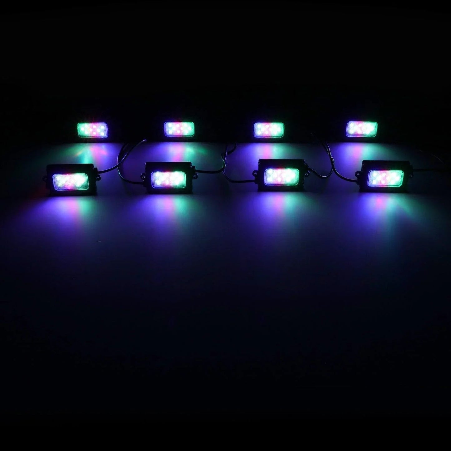 Magic Dream Color RGB LED Rock Lights Kit avec Bluetooth APP Control, Multicolor Chasing Neon Underglow Lights – vue 11