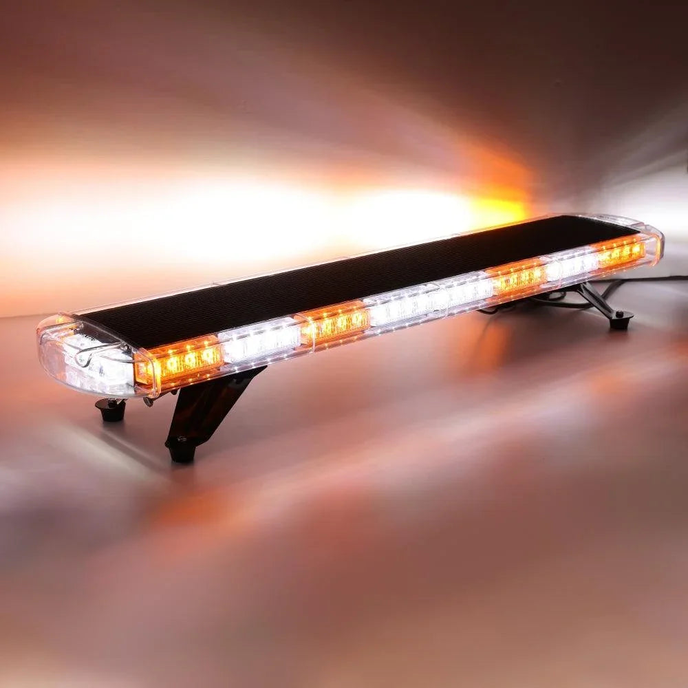 38.5 Inch Rooftop Strobe Flashing Barres lumineuses avec Mounting Brackets 20 Flashing Modes Emergency Safety Warning Cautio…