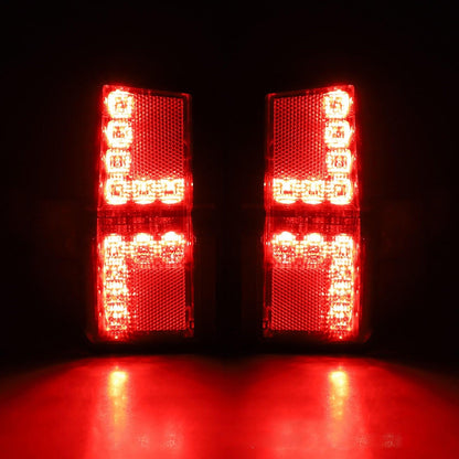 Lot de 2 Smoked LED feux arrière arrière Brake Stop Running Lamp pour Polaris Ranger 1000 modèles 2018 2019 2020 2021 2022