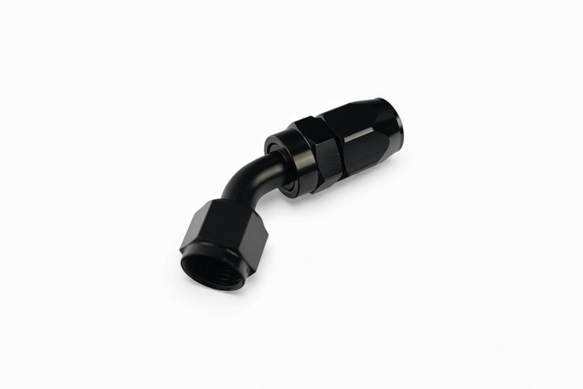 Noir an 8 orientable 45 degrés radiateur d'huile raccord – Darkside Developments