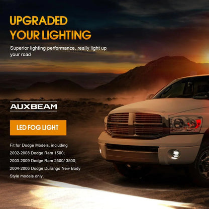 Lot de 2 63 W noir LED antibrouillard pour Dodge Durango Dodge Ram 1500/2500/3500 homologation DOT – vue 8 – NOVADOMIO