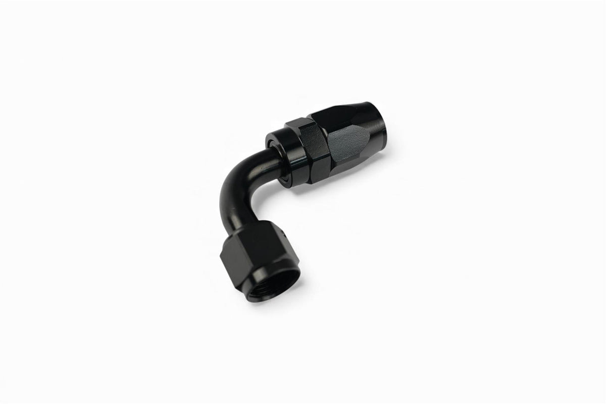 Noir an 8 orientable 90 degrés radiateur d'huile raccord – Darkside Developments