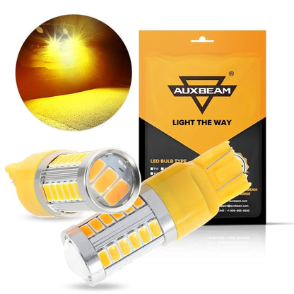 T20 7443 7440 LED clignotant Light Rear/Front, Side Maker Light 20W 4000LM 3500K orange 33LED série – 2 ampoules – NOVADOMIO
