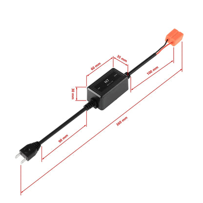 H7 C10-MODEL Enhanced Ampoules de phare LED CAN-bus Decoder anti-scintillement Hyper Flash No Warning Harness Resistor