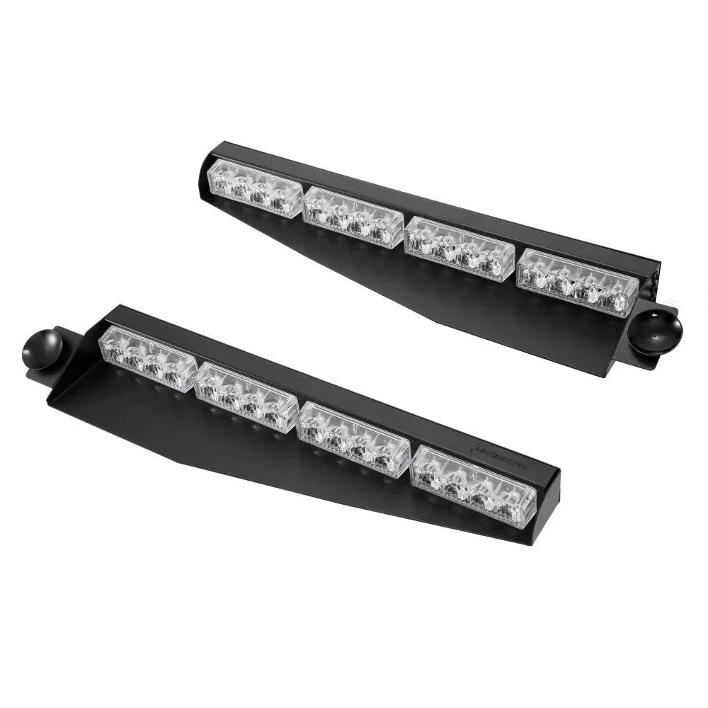 17 Inch Dual Visor orange Strobe Barres lumineuses 20 Flashing Patterns avec Controller panneau de commande pour Vehicles Tr…