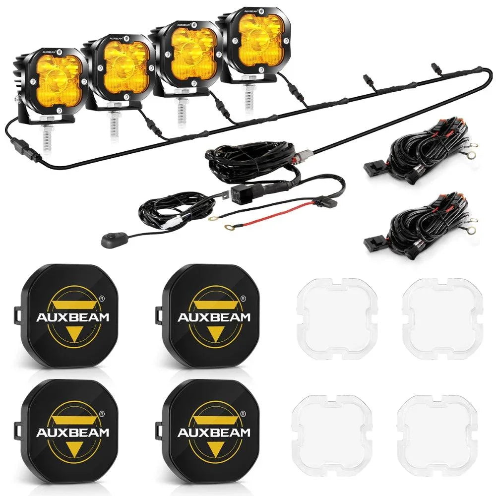 XP-ULTRA série 3 Inch 80W 9600LM LED Pods Lights blanc&orange – vue 50